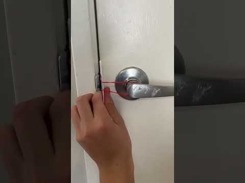 Save yourself calling a locksmith using simple home tools!