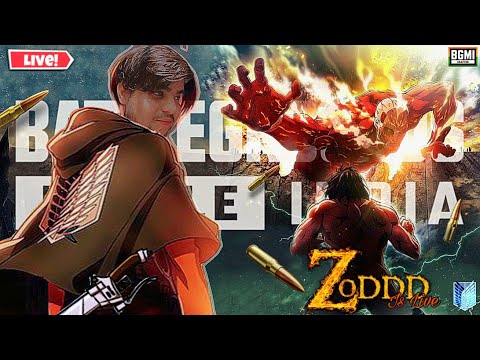 Road to 200k Zoddd is live BGMI! #bgmi #pubgmobile #livegaming #livebgmi #aot #anime #godlike