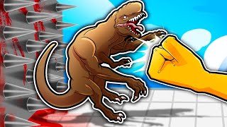 PUGNO GIGANTE VS DINOSAURI DI JURASSIC WORLD! HO UCCISO IL DISTORTUS REX?! *SONO PAZZO*