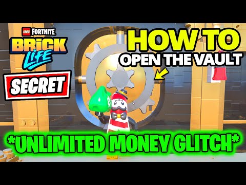 *SECRET* How to OPEN the BANK VAULT and get UNLIMITED MONEY GLITCH (Lego Fortnite Brick Life)