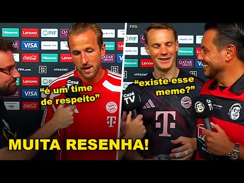 JOGADORES DO BAYERN EXALTAM FLAMENGO APÓS JOGO E NEUER DESCOBRE MEME BRASILEIRO
