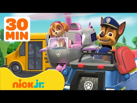 Patrulha Canina | Os Melhores Resgates de Volta às Aulas da Patrulha Canina! 🚌🎒 c/ Skye & Chase