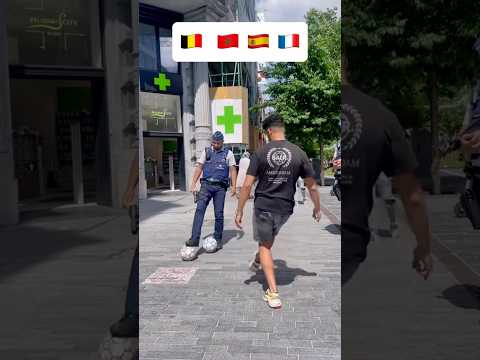 FOOTBALL COUNTRY CHALLENGE 🌍😳 #football #funnyfootball #viral #soccer #nutmeg