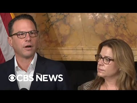 YouTube video thumbnail: Pennsylvania Gov. Shapiro Reacts to Guilty Plea of man who lit his Mansion on Fire