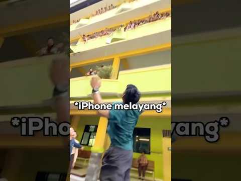 LEMPAR IPHONE KE LANTAI 4, ENDINGNYA..😱