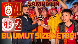 TARAFTAR ÇILDIRDI!! GALATASARAY-ANTALYASPOR KARŞILAŞMASI SONRASI ŞAMPİYONLUK KUTLAMASI.