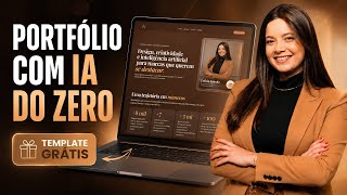 Como criar um Portfólio Profissional com IA do ZERO (Template GRÁTIS)