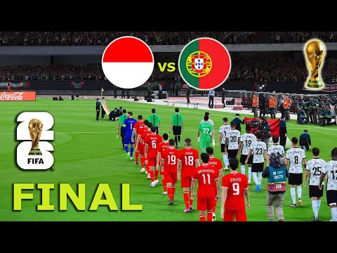 INDONESIA vs PORTUGAL - FINAL  | FIFA World Cup 2026 USA | Full Match All Goals | PES Gameplay