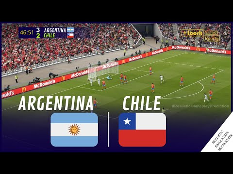 ARGENTINA vs CHILE 2024 World Cup Qualifiers Simulation and Prediction