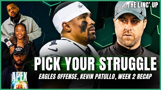 Who's to Blame for Eagles Offensive Struggles? | Eagles Improve to 2-0 | The Linc' Up