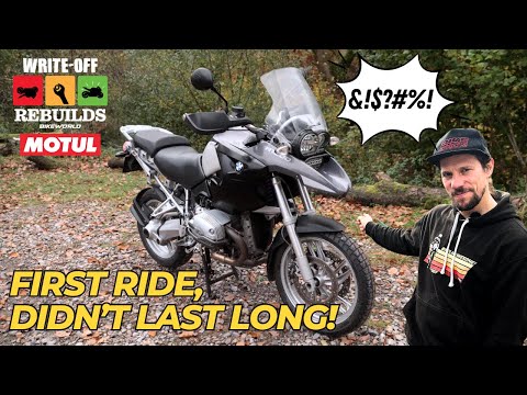 FIRST RIDE ON THE REBUILT BMW 1200 GS, IT DIDN'T LAST LONG!