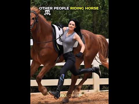 other people riding horse vs this one💀#trollface#troll#edit#cr7