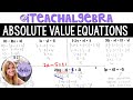 Exploring Absolute Value Expressions and Equations