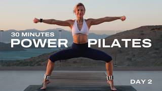 Full Body Workout with Dumbbells | Strong Pilates for Strength & Mobility | 30 Min. Sunrise Flow