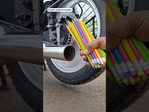What Happens If You Put Pencils in a Silencer #shortsvideo