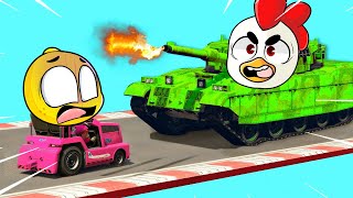 CUIDADO con RIUSPLAY en GTA 5 😱😂 LA CARRERA más IMPOSIBLE de GTA V ONLINE