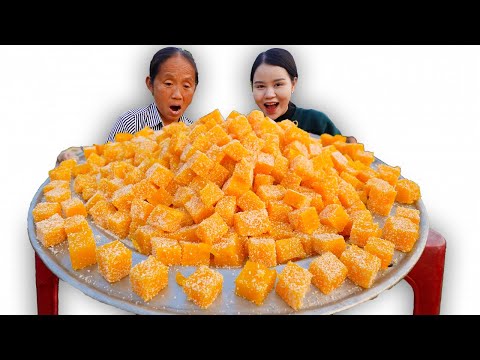 Bà Tân Vlog - Lần Đầu Làm Mâm Kẹo Dẻo Chip Chip Trái Cây Khổng Lồ Đãi Cả Làng