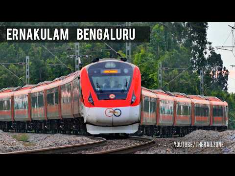 India's first Saffron VandeBharat Express for ERNAKULAM - BENGALURU | Indian Railways | Train Videos