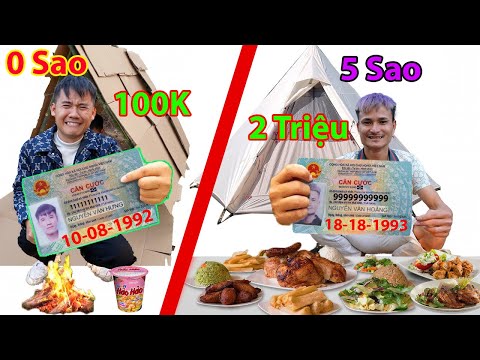 Hưng Troll | Thử Thách 24H Cắm Trại Theo NGÀY THÁNG NĂM SINH 0 Sao Với 5 Sao