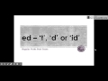 Understanding 'ed' Sound Pronunciations