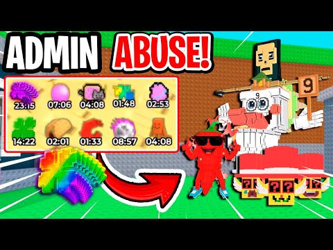 ¡YA EMPEZÓ MEGA ADMIN ABUSE con BRAINROTS EXCLUSIVOS y Los Lucky Block! Steal a Brainrot (Roblox)