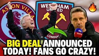 ✅ Celebrate! 🤩 €65m Aston Villa Centre-Forward urged to Join West Ham United Transfer News Today Now
