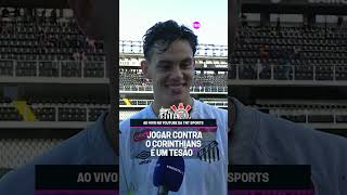 'CANTEI MAL PRA CAR****' JOGADOR DO SANTOS TENTOU CANTAR AO VIVO E METEU ESSA KKKKKKKKKKK #shorts