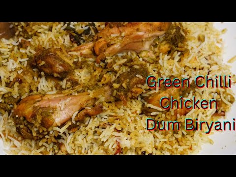 Regular Dum Biryani కాకుండా Green Chilli  Chicken Dum Biryani చెయ్యండి 👌| Hyderabadi Dum Biryani