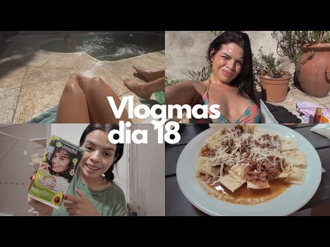 VLOGMAS DIA 18: dia en familia, pileta , me tiño & regalos de navidad,