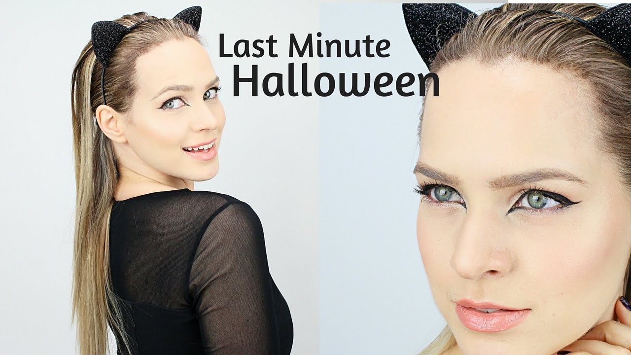 Last Minute Halloween Hair and Makeup Costume Tutorial