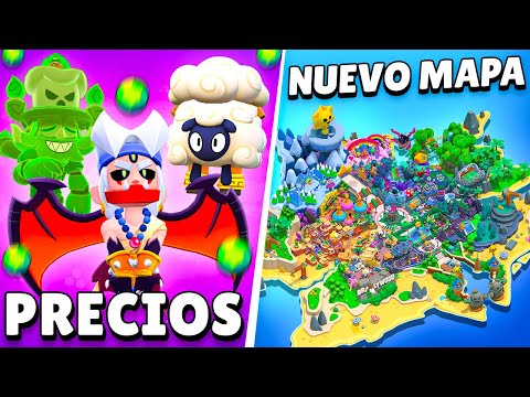 NUEVO MAPA de BRAWL STARS Y PRECIOS de LAS NUEVAS SKINS | SNEAK PEEK