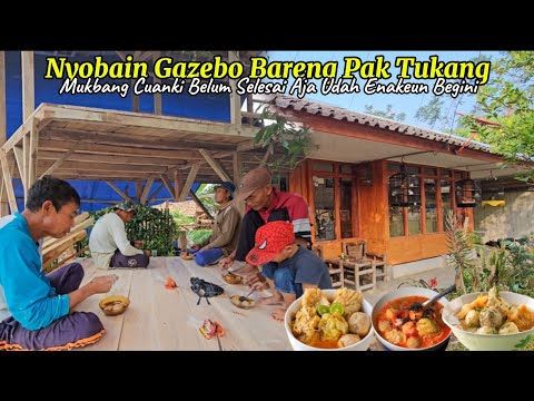 Eps 18 Renov DAPUR KESAYANGAN !! Nyobain Gazebo Baru MUKBANG Cuanki