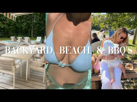 Home Vlog: Backyard update, opening our pool + beach BBQ's