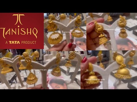 gold jhumka |tanishq jhumka designs with weight and price | latest gold earring designs