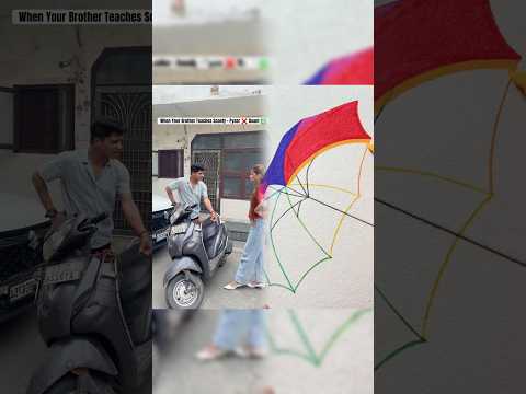 Ye Beech Raste Par Chorr Kar Kyo Chala Gya😭 #brothersister #driving #relatable #funnymemes #viral