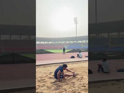 How to do standing jump✈️#india #jump #jumper #standing #stadium #workout