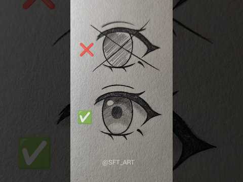 How to draw anime eyesโจ #art #howtodraw #drawing #sketch #shorts