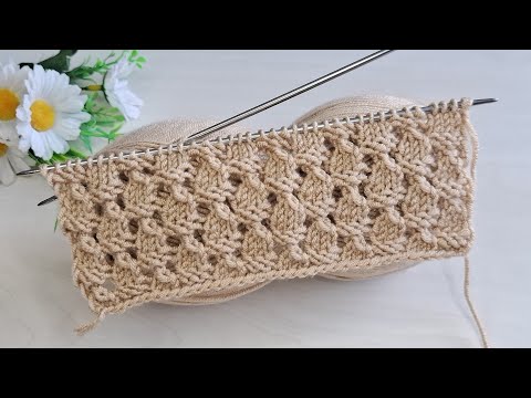 İki şiş kolay örgü model anlatımı ✅️Eays knitting crochet patterns