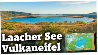 Laacher See Rundweg Rundwanderung  - Wandern am Abend in der Vulkaneifel Maria Laach