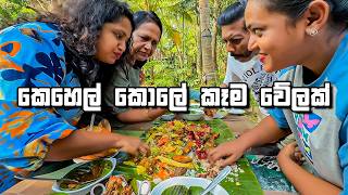 ගමේ තාලෙට රයිස් ඇන්ඩ් කරි කෙසෙල් කොලේට