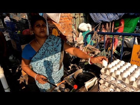 Food Skills || Street Food Recipe || Egg Masala Street Food ||