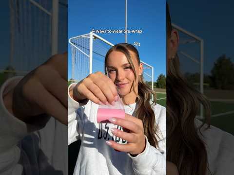 4 ways to wear pre-wrap #soccer #soccerplayer #soccergirl #femaleathlete