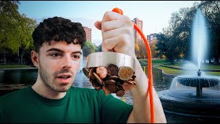 Sobreviví 48h Pescando Monedas con un Super Imán