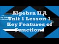 Key Features of Functions in Algebra II