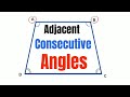 Understanding Adjacent and Consecutive Angles