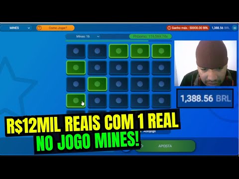 BUSCANDO R$12.000,00 COM 1 REAL NO MINES - JOGO DO MINES ESTRATÉGIA? COMO GANHAR NO MINES