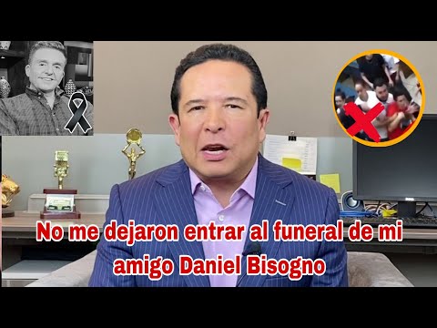 Prohiben a Gustavo Adolfo Infante entrar al funeral de Daniel Bisogno para darle el último adiós