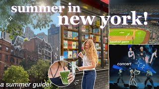 what to do in NYC this summer! ☀️ VLOG: cafes, baseball game, kpop concert & museum with friends!!