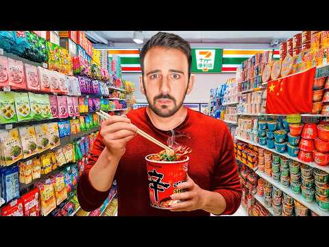 Sobreviviendo 24h con Comida Extraña de Supermercados Chinos 🇨🇳