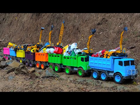 RC TRACTORS, MEGA RC TRUCKS, RC MACHINES COLLECTION!! EXCAVATOR LESU ET30H, KABOLITE K350-200 DIGGER